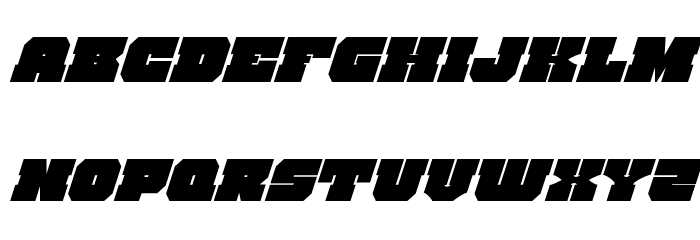 Kittrick Super-Italic Font LOWERCASE