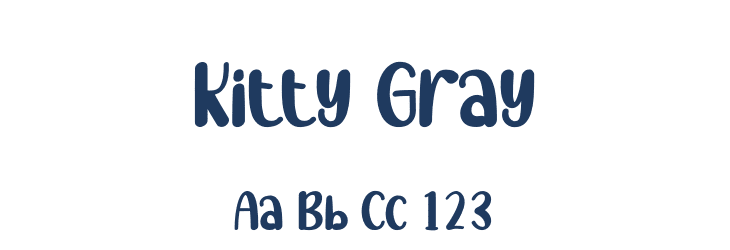 Kitty Gray Font Preview