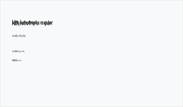 Kitty Katastrophe Regular Business Card