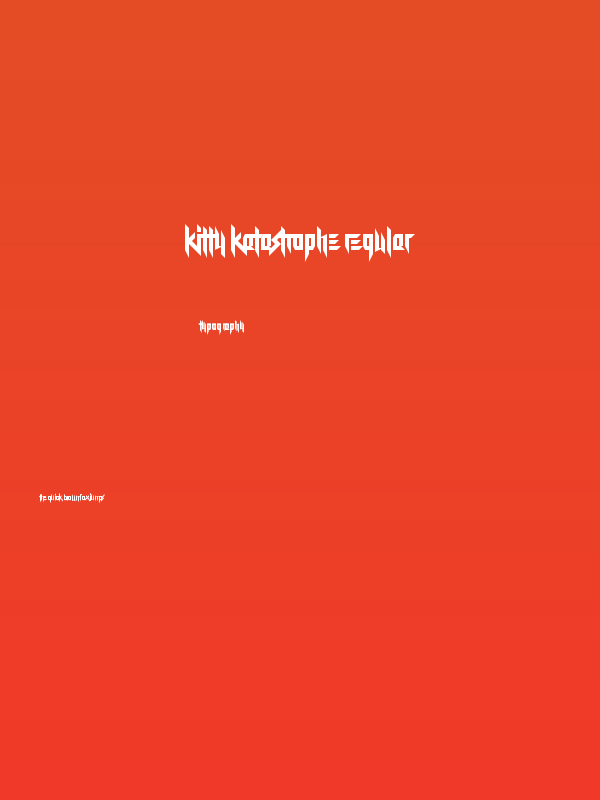 Kitty Katastrophe Regular Poster