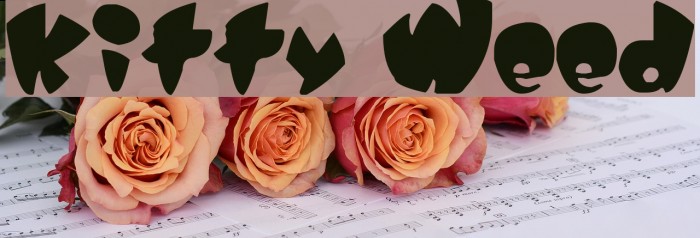 Kitty Weed Font examples