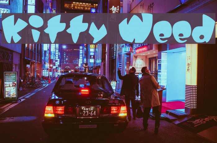 Kitty Weed Font examples