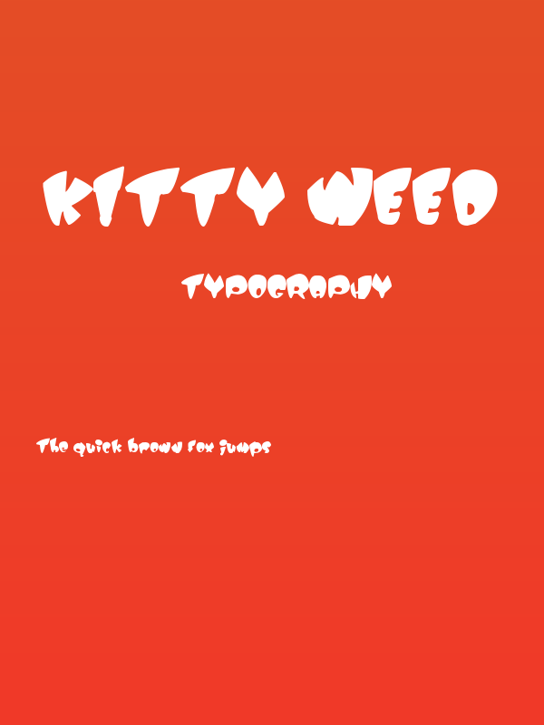 Kitty Weed Poster