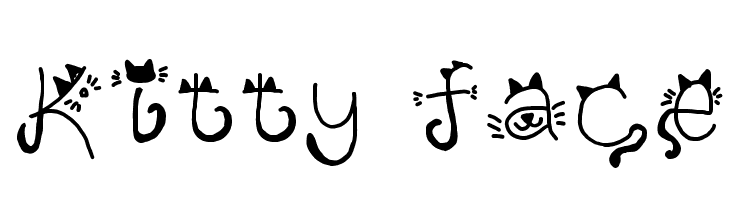 Kitty face  Frei Schriftart Herunterladen