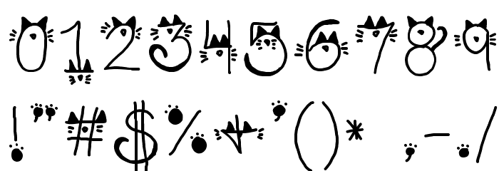 Kitty face Font OTHER CHARS