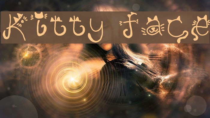 Kitty face Font examples