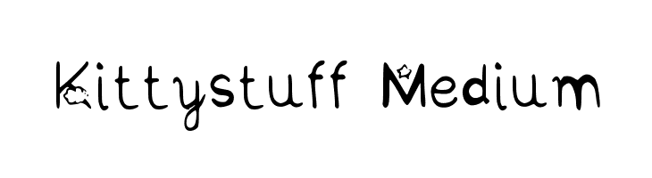 Kittystuff Medium  font caratteri gratis