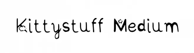 Kittystuff Medium  Free Fonts Download