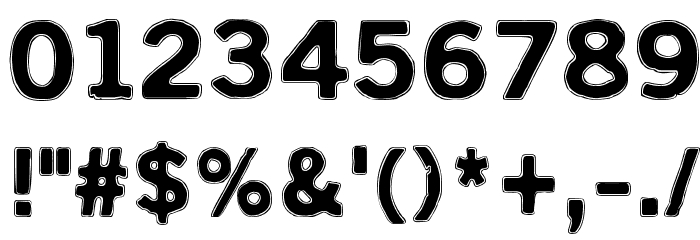 Kivikuoppa Font OTHER CHARS