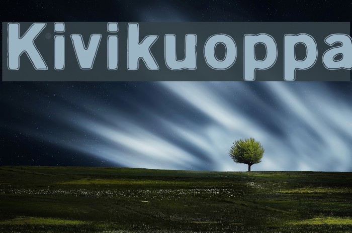Kivikuoppa Font examples