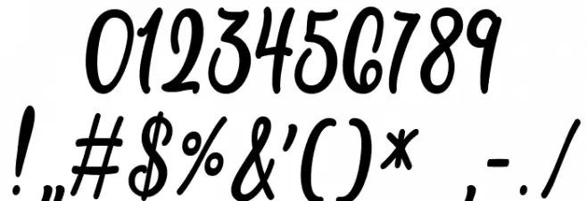 Kiwi Raspberry Font OTHER CHARS