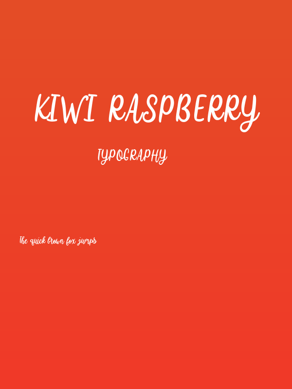 Kiwi Raspberry Poster