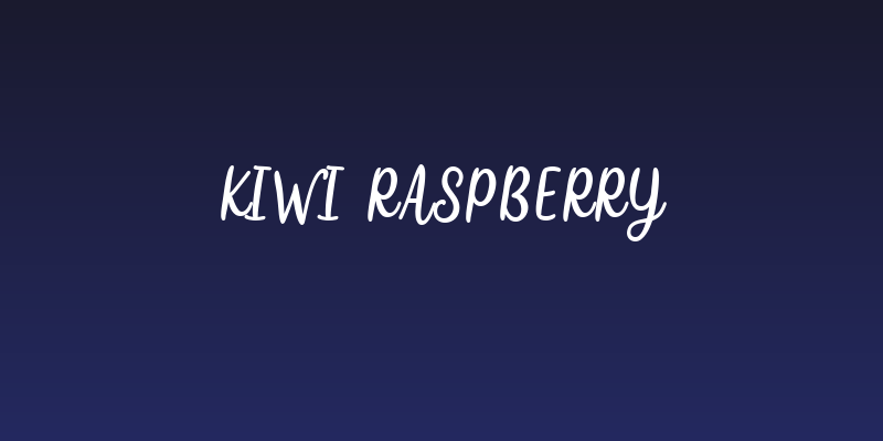 Kiwi Raspberry Social Header
