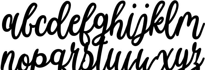 Kiwi Raspberry Font LOWERCASE