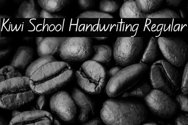 Kiwi School Handwriting Regular Font examples