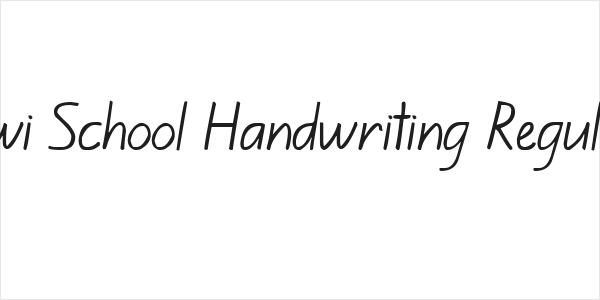 Kiwi School Handwriting Regular Logo