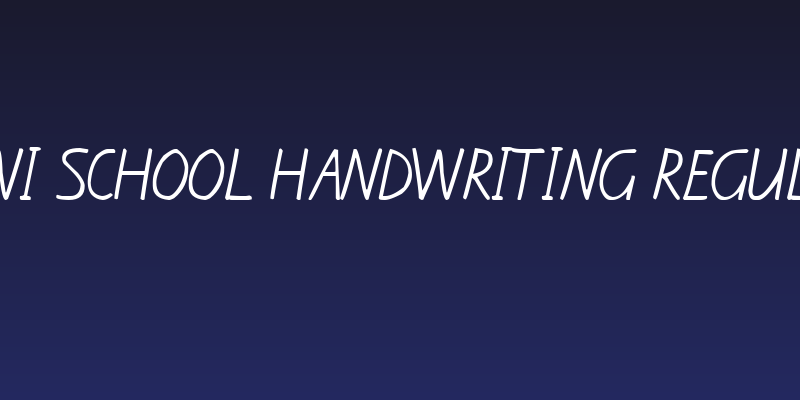 Kiwi School Handwriting Regular Social Header