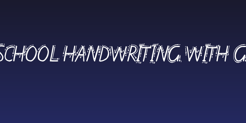 Kiwi School Handwriting with Guides Social Header