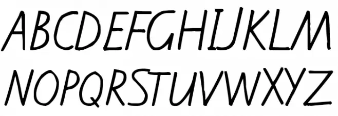Kiwi School Handwriting Шрифта ВЕРХНИЙ