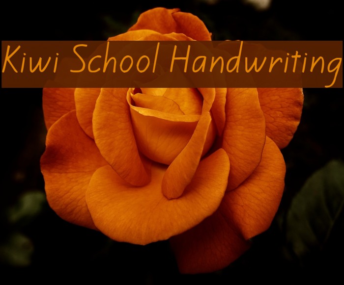 Kiwi School Handwriting Font examples