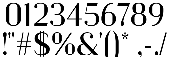 Kiyana 400 Regular Font OTHER CHARS