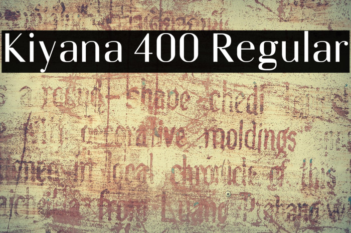 Kiyana 400 Regular Example 2