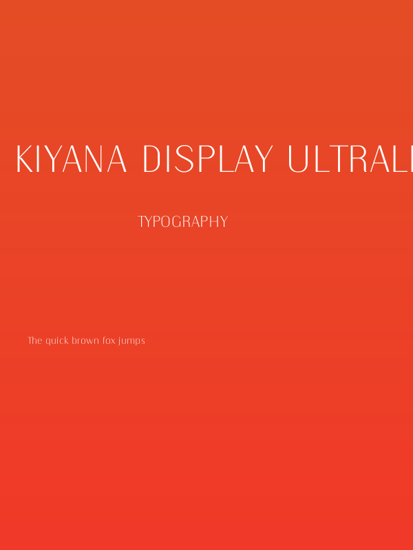 Kiyana Display UltraLight Poster