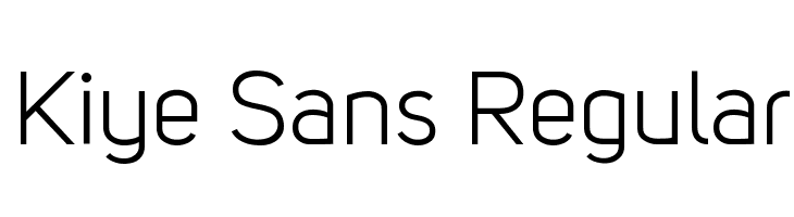 Kiye Sans Regular  नि: शुल्क फ़ॉन्ट्स डाउनलोड