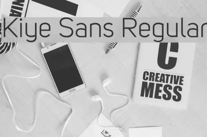 Kiye Sans Regular Font examples