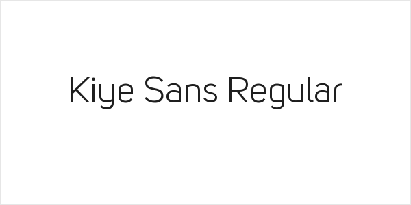 Kiye Sans Regular Logo