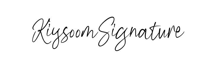 KiysoomSignature  नि: शुल्क फ़ॉन्ट्स डाउनलोड