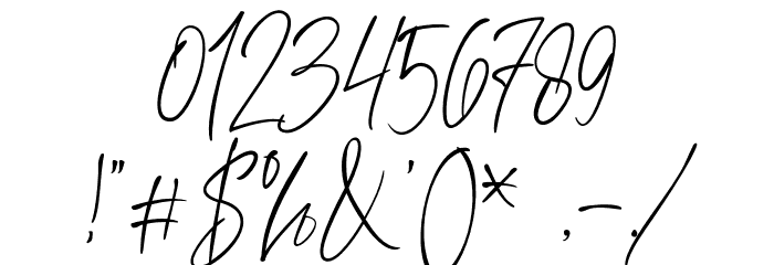 KiysoomSignature Font OTHER CHARS