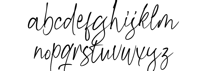 KiysoomSignature Font LOWERCASE