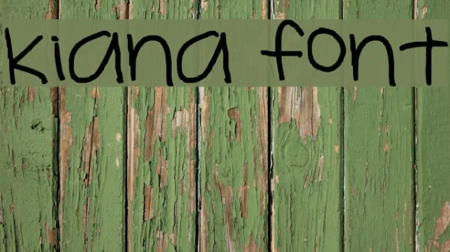 kiana font Example 1