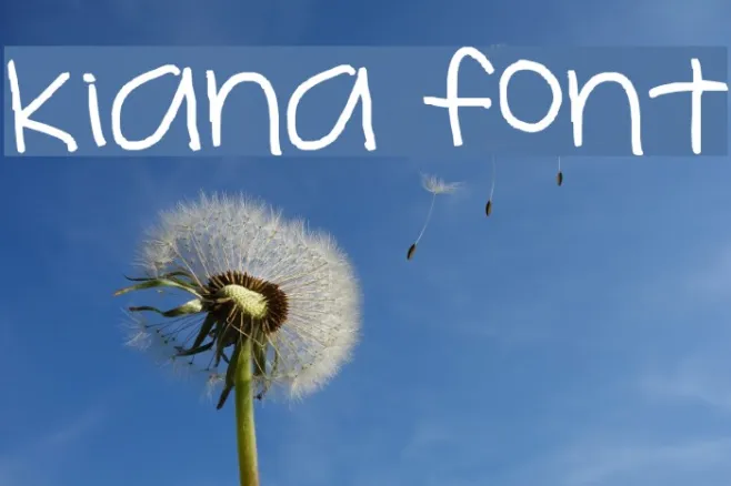 kiana font Example 2