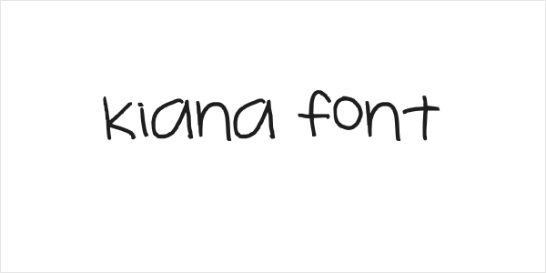 kiana font Logo