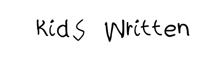 kidS Written  Frei Schriftart Herunterladen