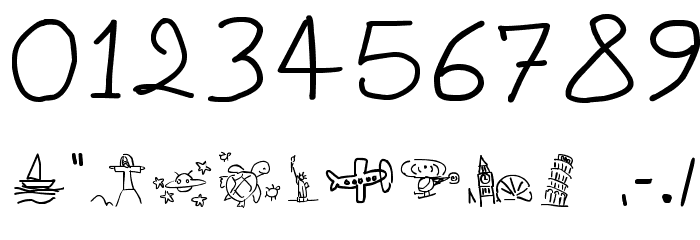 kidS Written フォント その他の文字