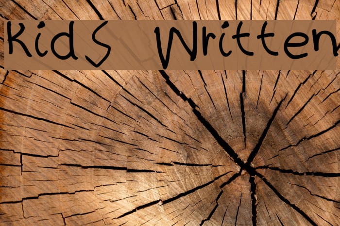 kidS Written フォント examples