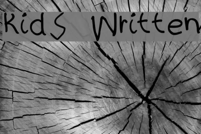 kidS Written Font examples