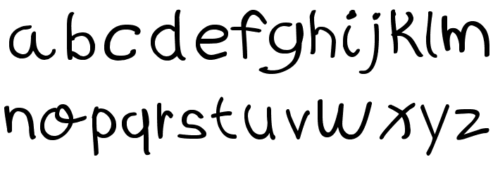 kidS Written フォント 小文字