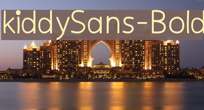 kiddySans-Bold Font examples