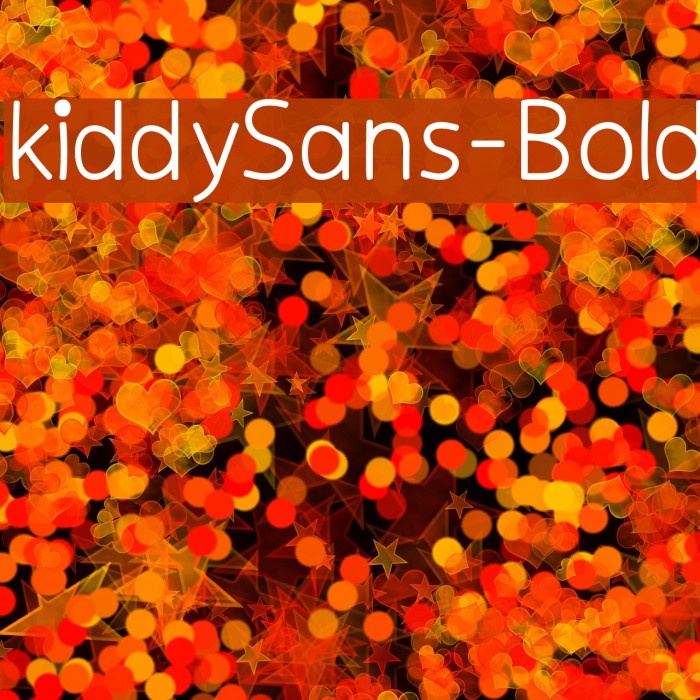 kiddySans-Bold Font examples