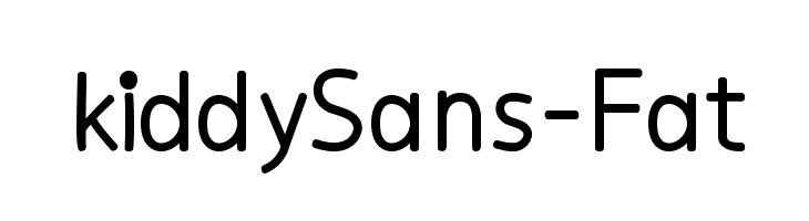 kiddySans-Fat Font