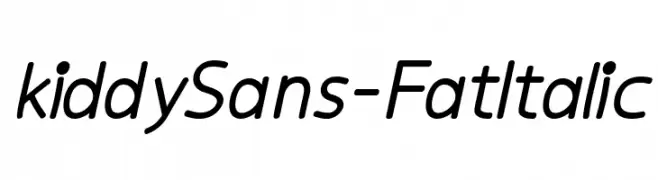 kiddySans-FatItalic 