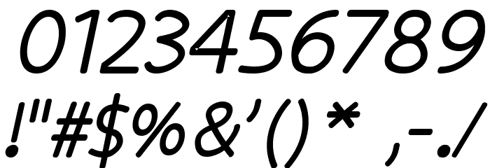 kiddySans-FatItalic Font OTHER CHARS