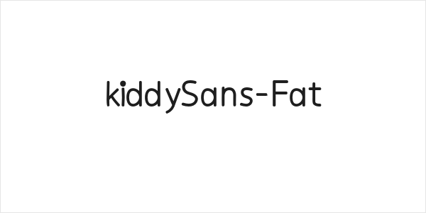 kiddySans-Fat Logo