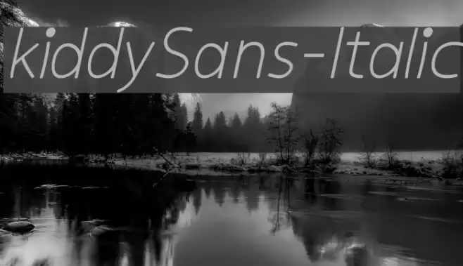 kiddySans-Italic examples