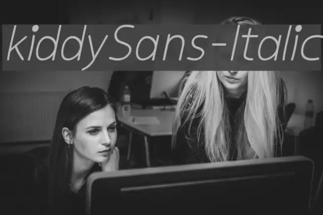 kiddySans-Italic examples