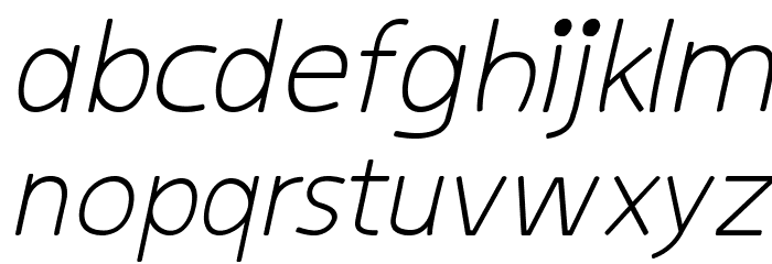 kiddySans-Italic Font LOWERCASE